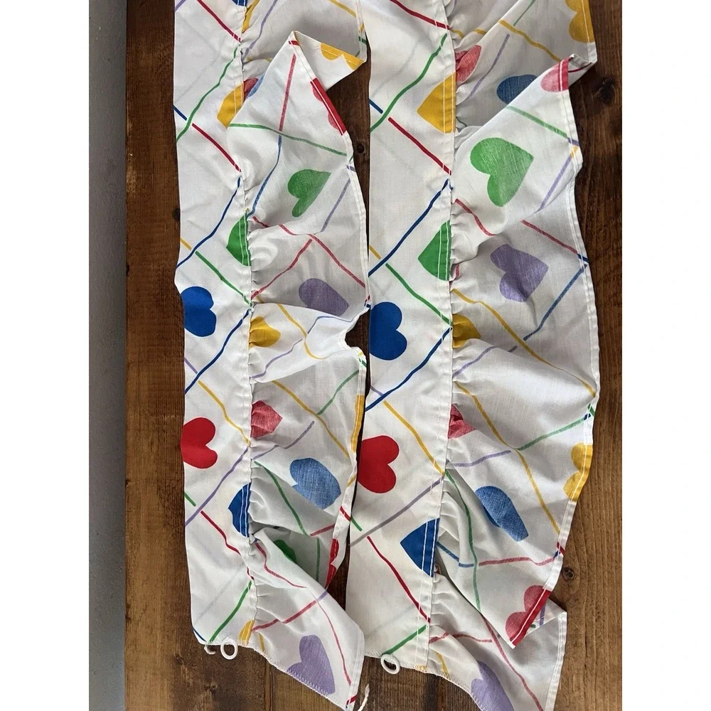 Vintage Sears Young At Heart Bedding Curtain Tie Backs Only 80s Retro